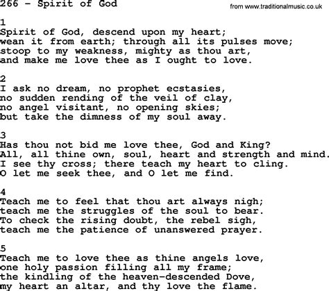 SPIRIT OF GOD (Lyrics) .